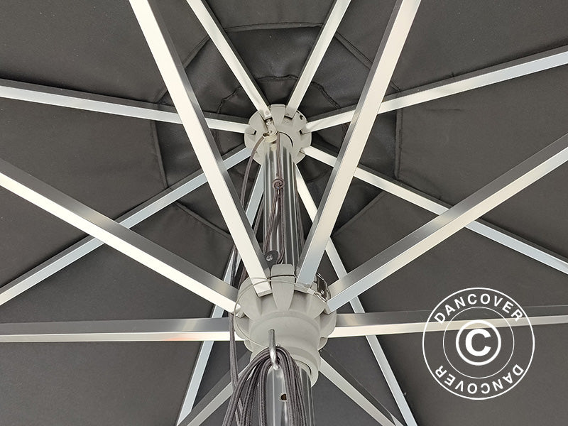 Parasol Bermuda, Ø3.5 m, Black