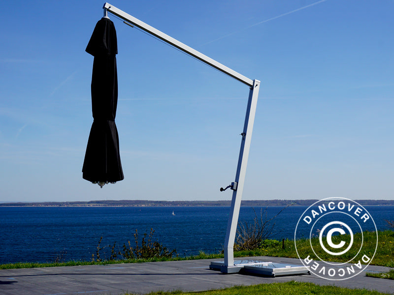 Cantilever parasol Bahamas, Ø4 m, Black