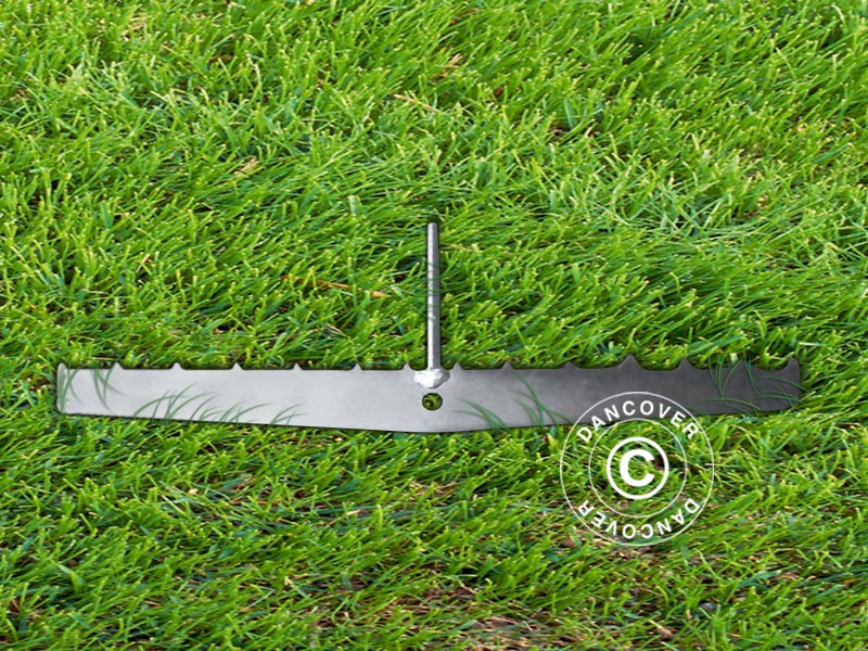 Parasol base for wooden terrace, Silver