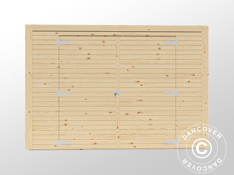 Wooden Bike Shed, Bertilo Box Bike, 2.07x1.03x1.43 m, 2.1 m², Natural