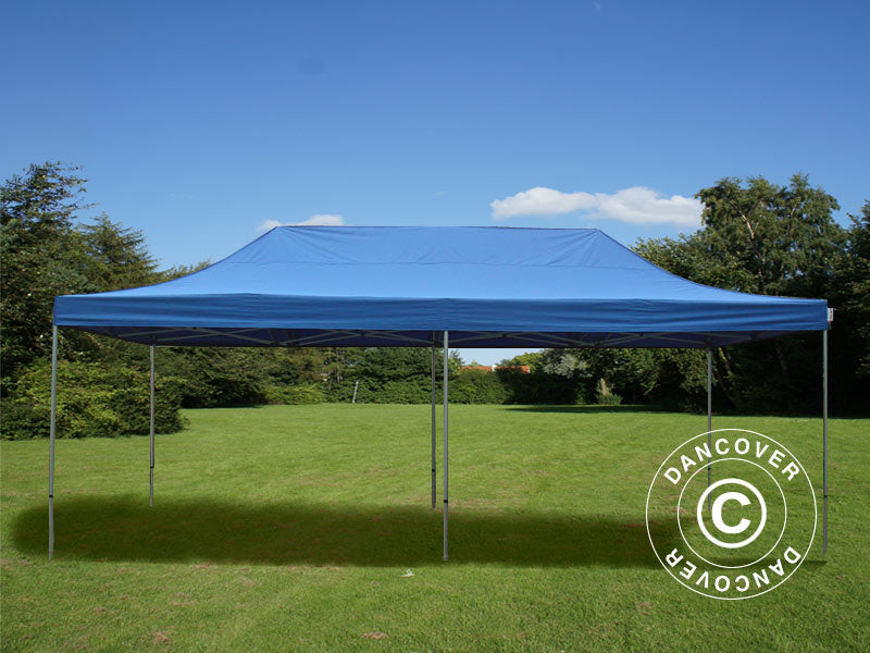 Pop up gazebo FleXtents PRO Steel 4x8 m Blue, incl. 6 sidewalls