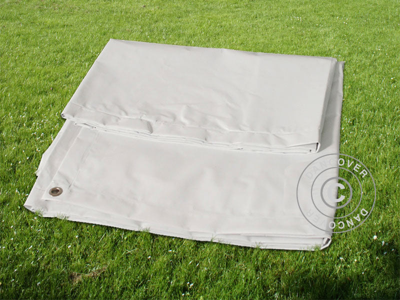 Tarpaulin, ground cover 2.6x3.1 m PVC, Grey