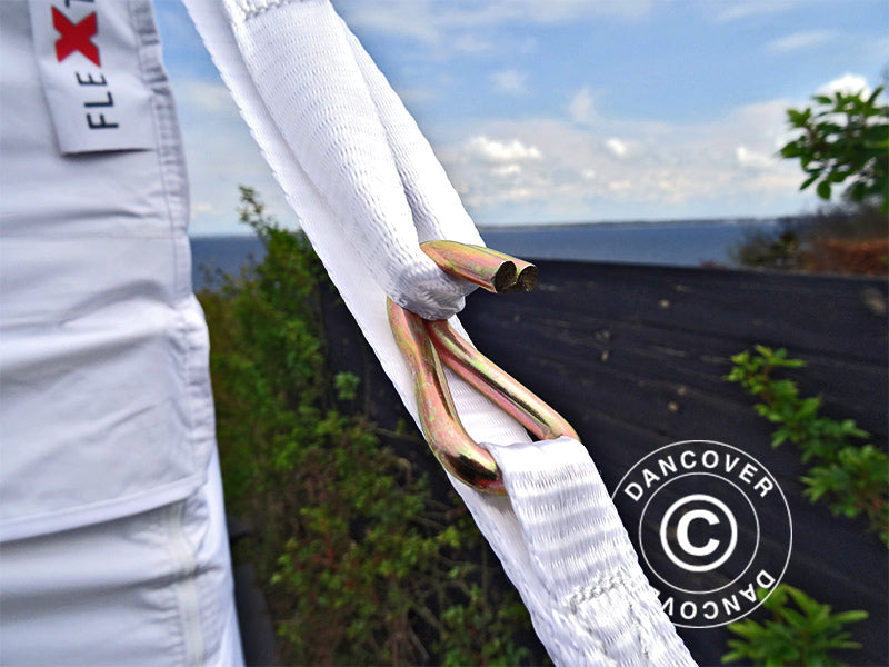 Storm straps, White, 4 pcs.