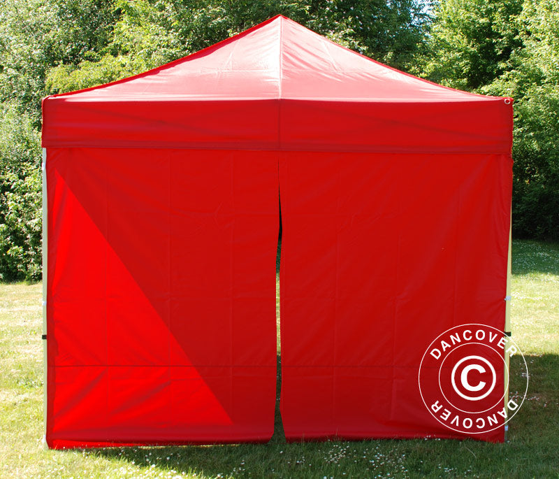 Sidewall kit for Pop up gazebo FleXtents 3x3 m, Red