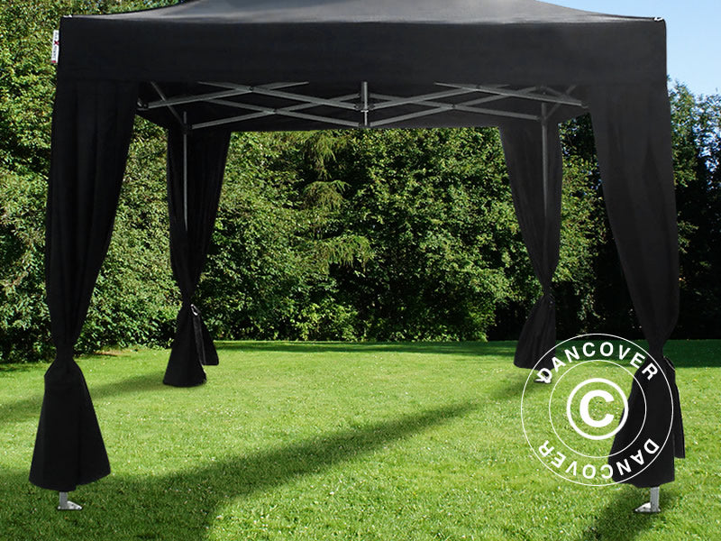 FleXtents Curtains, Black, 2 pcs.