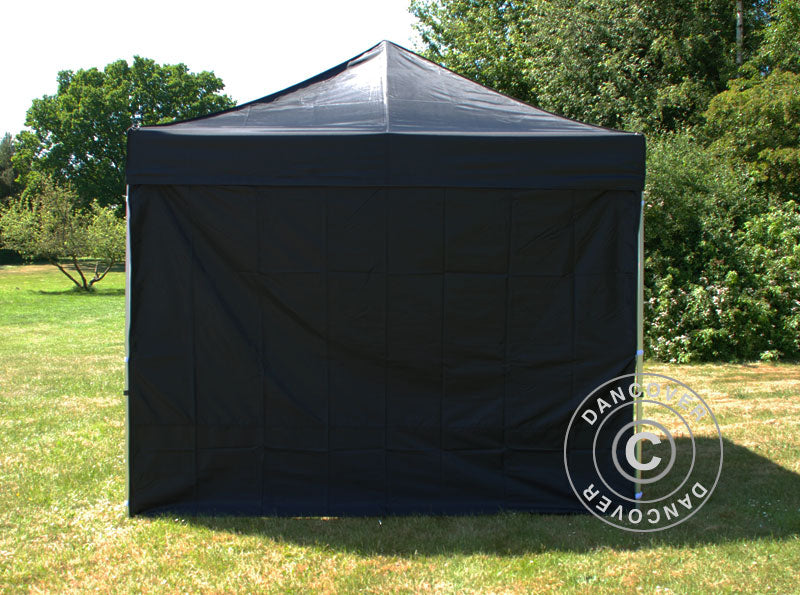 Sidewall kit for Pop up gazebo FleXtents 4x4 m, Black