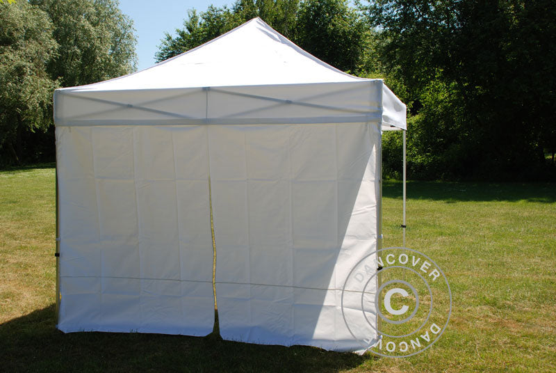 Sidewall w/zipper for FleXtents, 5 m, White