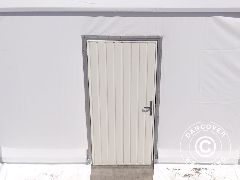 Metal door for Industrial Storage Shelter Alu, 0.9x2 m, White