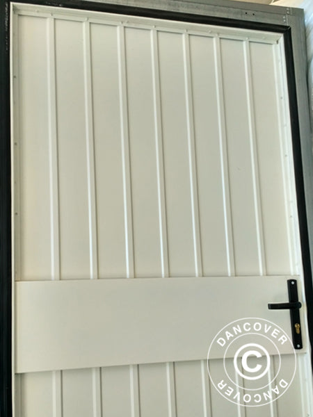 Metal door for Industrial Storage Shelter Alu, 0.9x2 m, White