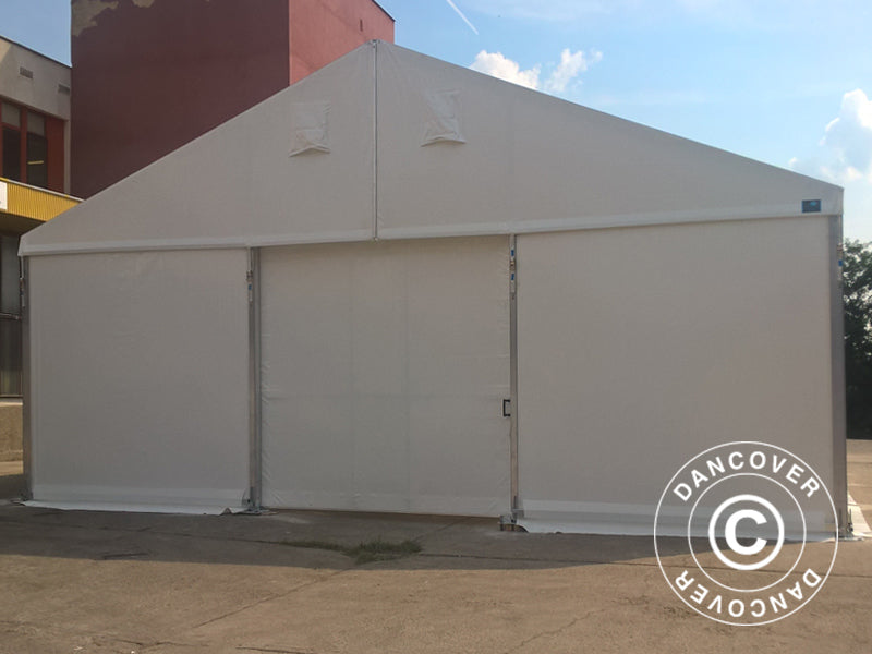 Sliding gate for Industrial Storage Shelter Alu, 4.70 m, PVC, White