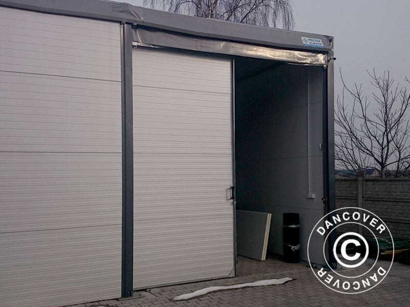 Sliding gate for Industrial Storage Shelter Alu, 4.70 m, Metal, White