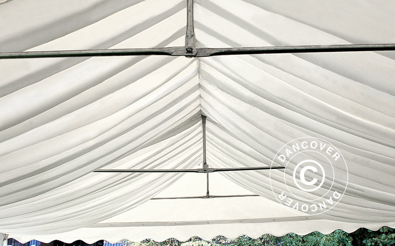 Marquee lining and leg curtain pack, White, for 5x12 m marquee