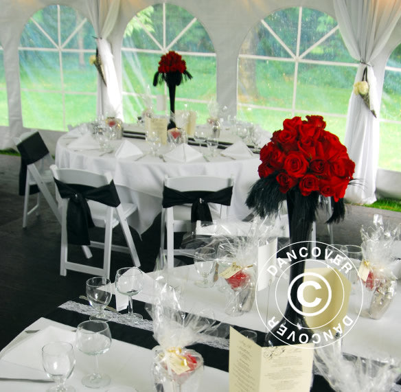 Marquee lining and leg curtain pack, White, for 7x14 m marquee Semi Pro Plus