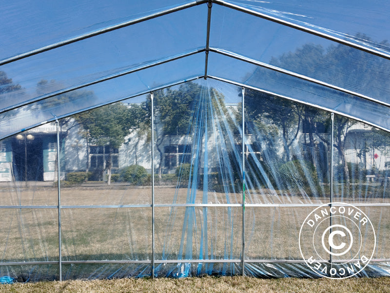 Cover for polytunnel greenhouse GH18400, 6x10x2.5 m, 100-micron PO Film, Transparent