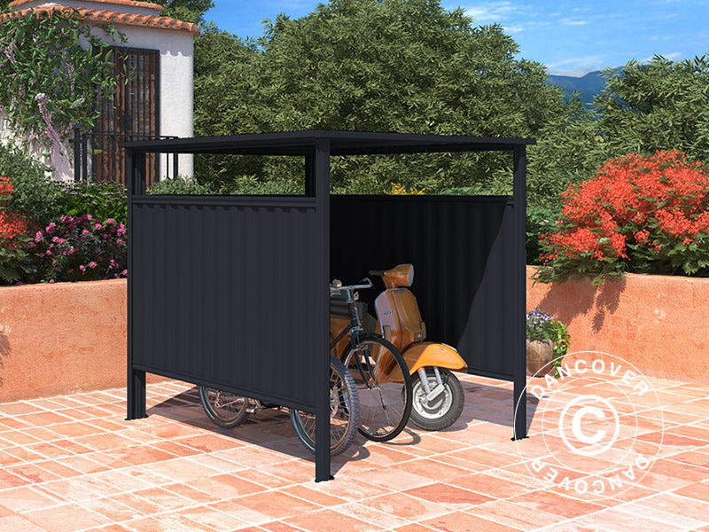 Bike shed 1.8x2.03x1.93 m, 3.65 m², Anthracite
