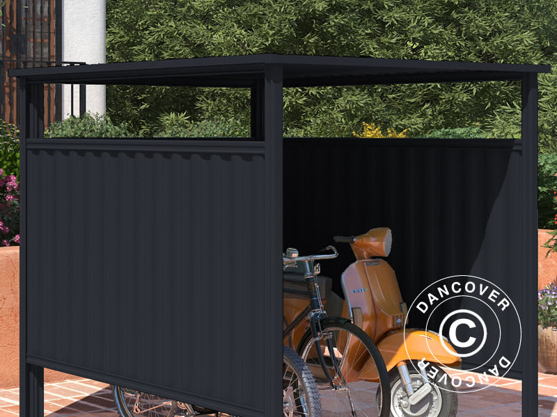 Bike shed 1.8x2.03x1.93 m, 3.65 m², Anthracite