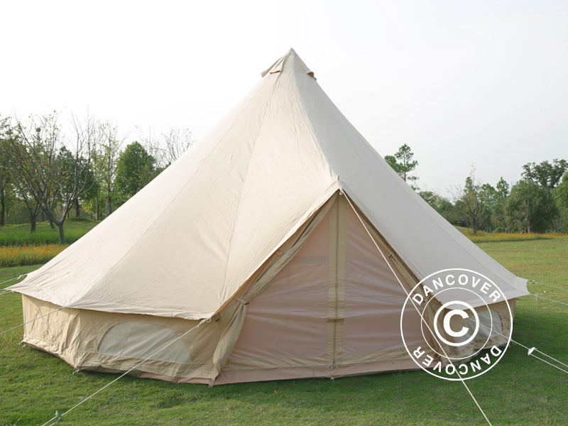 Bell Tent for glamping, TentZing®, 7x7 m, 10 Persons, Sand