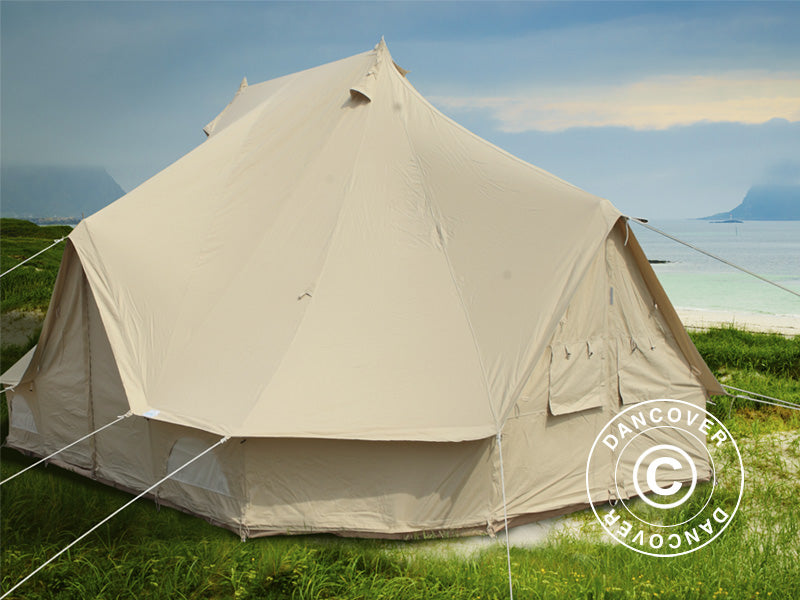 Tent for glamping, TentZing®, 4x6 m, 12 Persons, Sand