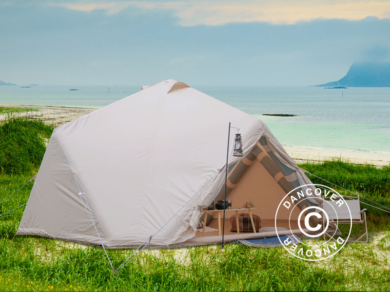 Glamping tent, inflatable, TentZing®, 4x4m, 5 Persons, Sand