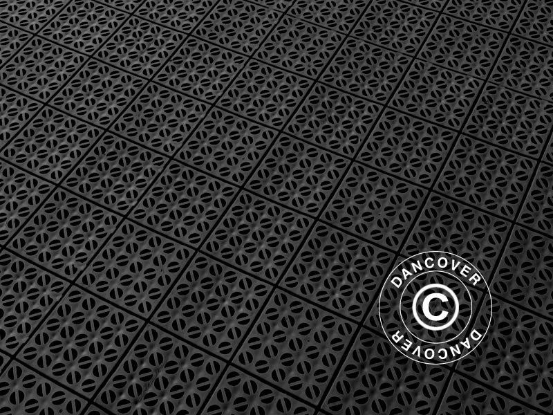 Plastic flooring Basic, Multiplate, Black, 18.45  m²