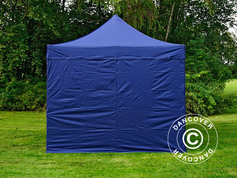 Pop up gazebo FleXtents PRO 3x3 m Dark blue, incl. 4 sidewalls