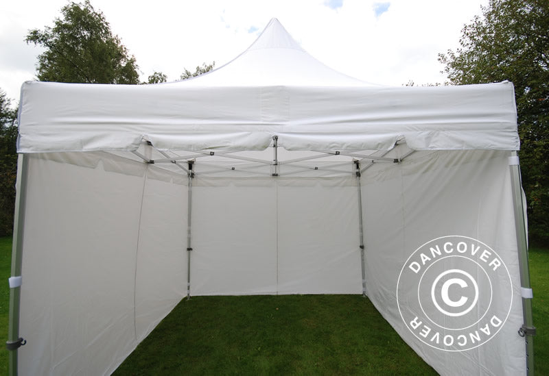 Pop up gazebo FleXtents PRO Peak Pagoda 3x3 m White, incl. 4 sidewalls