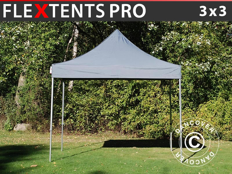 Pop up gazebo FleXtents PRO 3x3 m Grey