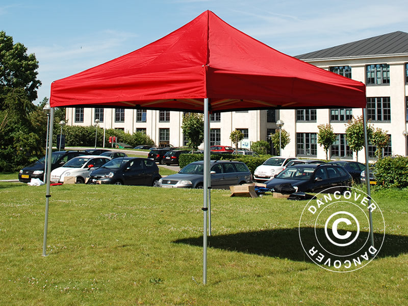 Pop up gazebo FleXtents Xtreme 50 3x3 m Red, incl. 4 sidewalls