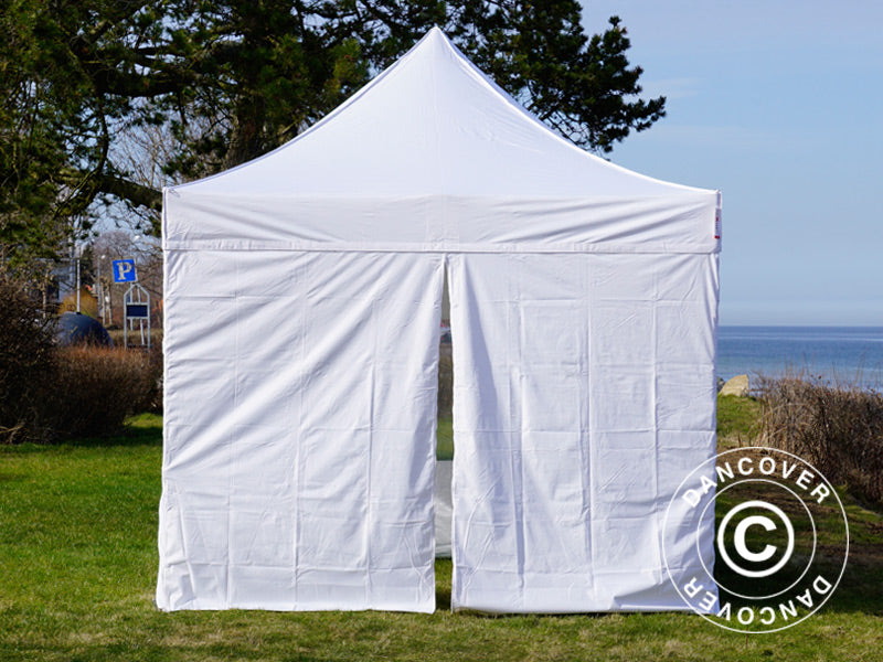Pop up gazebo FleXtents PRO 3x3 m White, incl. 4 sidewalls