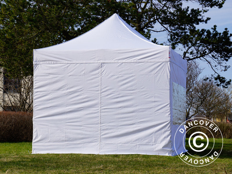 Pop up gazebo FleXtents PRO 3x3 m White, incl. 4 sidewalls