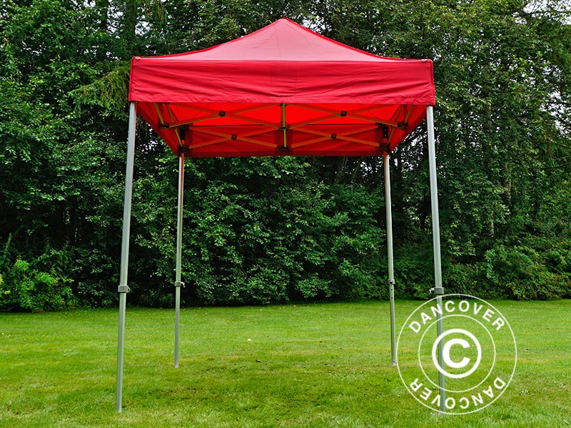 Pop up gazebo FleXtents PRO 2x2 m Red, incl. 4 sidewalls