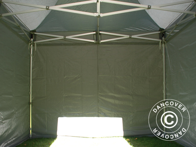 Pop up gazebo FleXtents PRO 3x3 m Grey, incl. 4 sidewalls