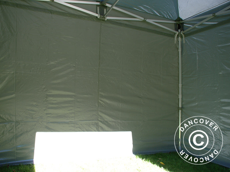 Pop up gazebo FleXtents PRO 3x3 m Grey, incl. 4 sidewalls