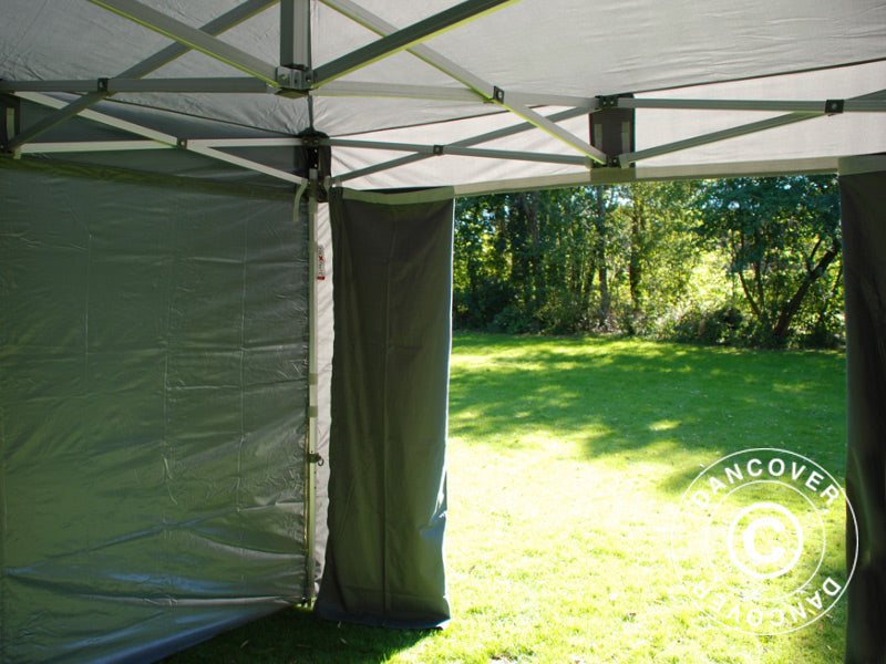Pop up gazebo FleXtents PRO 3x3 m Grey, incl. 4 sidewalls