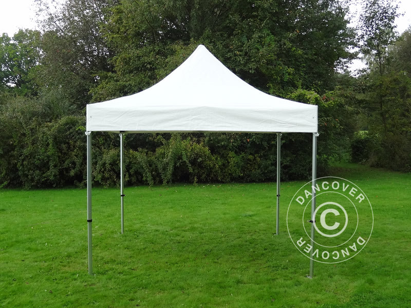Pop up Gazebo FleXtents Xtreme 50 Heavy Duty 3x3 m White, Incl. 4 sidewalls, Flame retardant