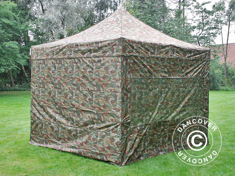 Flext. Pro 3x3m Camouflage Top+Frame+Sidewalls GL