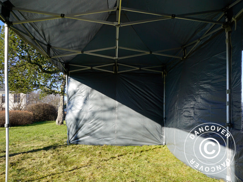 Pop up gazebo FleXtents PRO 3x6 m Grey, incl. 6 sidewalls
