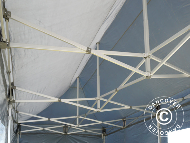 Pop up gazebo FleXtents PRO 3x6 m Grey, incl. 6 sidewalls