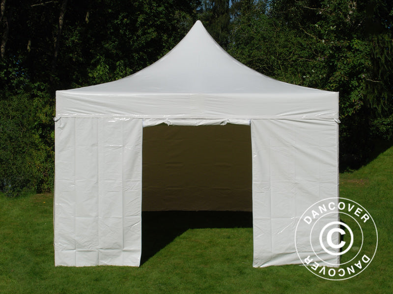 Pop up Gazebo FleXtents Xtreme 50 Heavy Duty 4x4 m White, Incl. 4 sidewalls