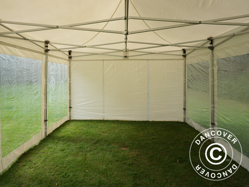 Pop up Gazebo FleXtents Xtreme 50 Heavy Duty 4x6 m White, incl. 8 sidewalls