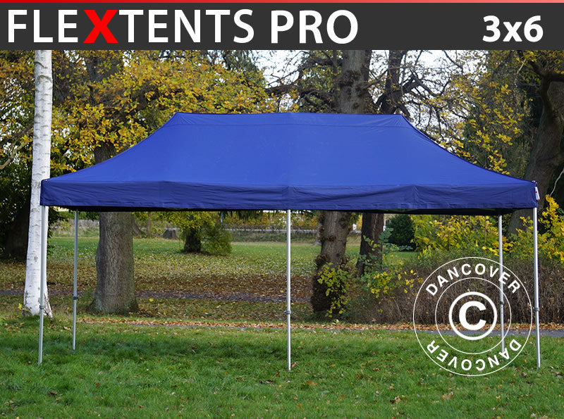 Flext. Pro 3x6m Dark Blue Top & Frame GL