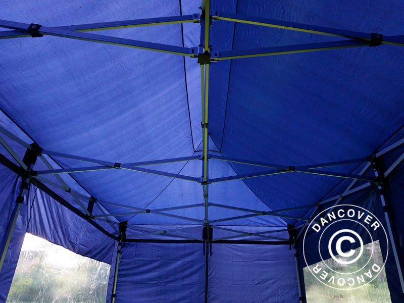 Pop up gazebo FleXtents PRO 3x6 m Dark blue, incl. 6 sidewalls