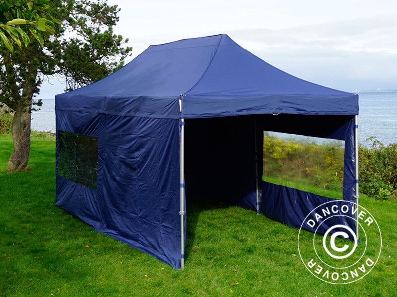 Pop up gazebo FleXtents Xtreme 50 3x6 m Dark blue, incl. 6 sidewalls