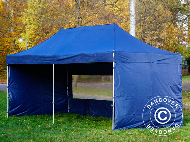 Pop up gazebo FleXtents Xtreme 50 3x6 m Dark blue, incl. 6 sidewalls