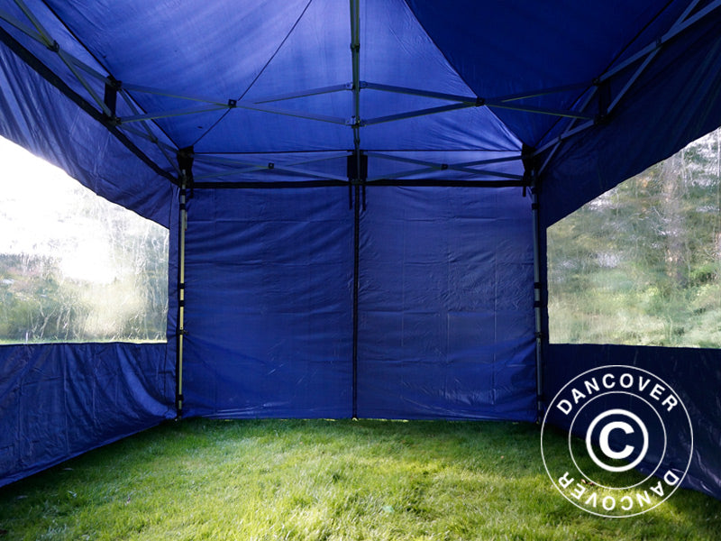 Pop up gazebo FleXtents Xtreme 50 3x6 m Dark blue, incl. 6 sidewalls