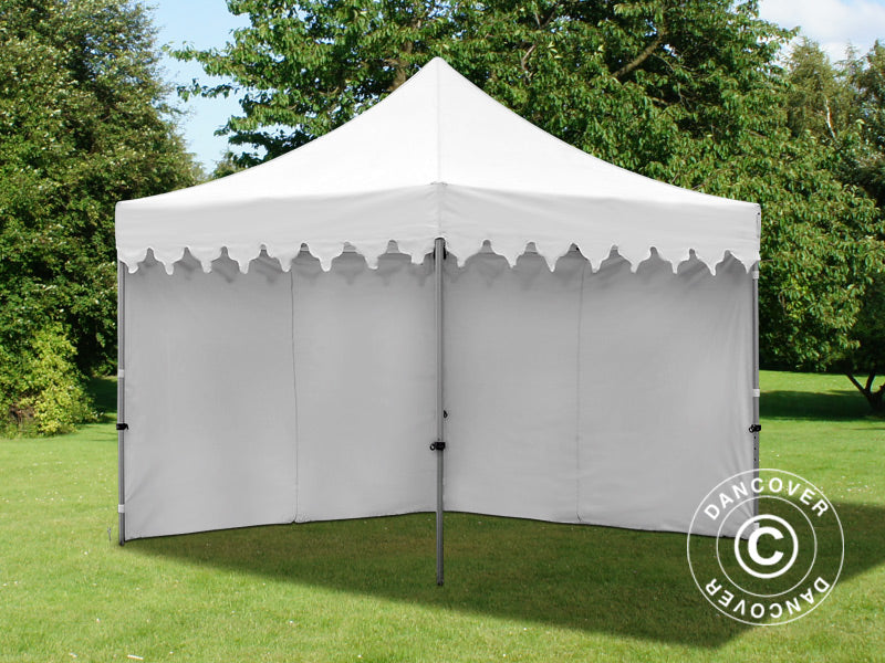 Pop up gazebo FleXtents PRO "Morocco" 3x3 m White, incl. 4 sidewalls