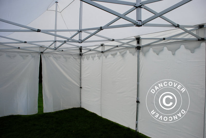 Pop up gazebo FleXtents PRO "Morocco" 3x6 m White, incl. 6 sidewalls