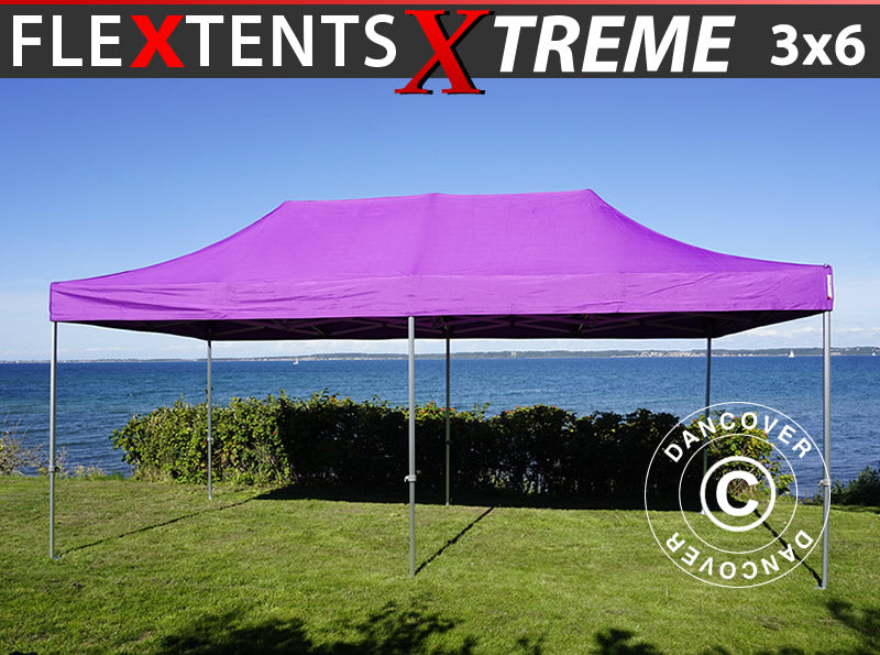 Pop up gazebo FleXtents Xtreme 50 3x6 m Purple