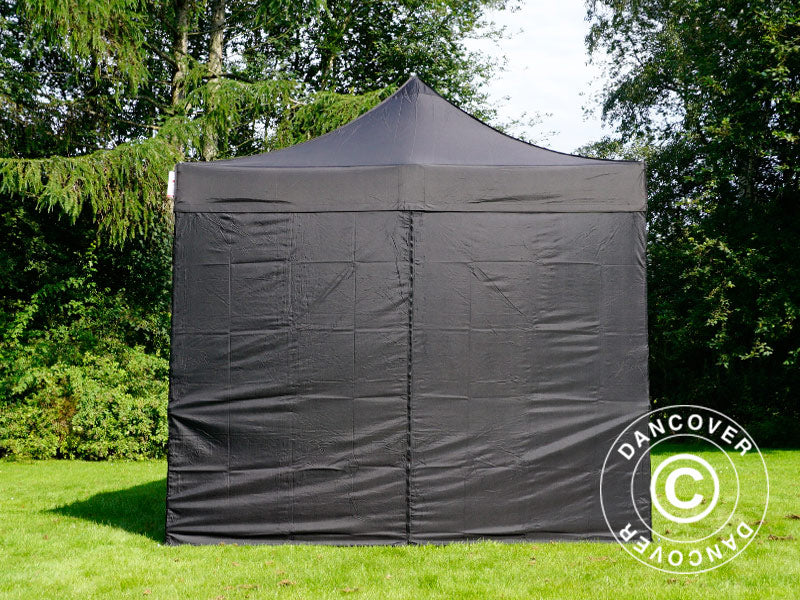 Pop up gazebo FleXtents PRO 3x4.5 m Black, incl. 4 sidewalls