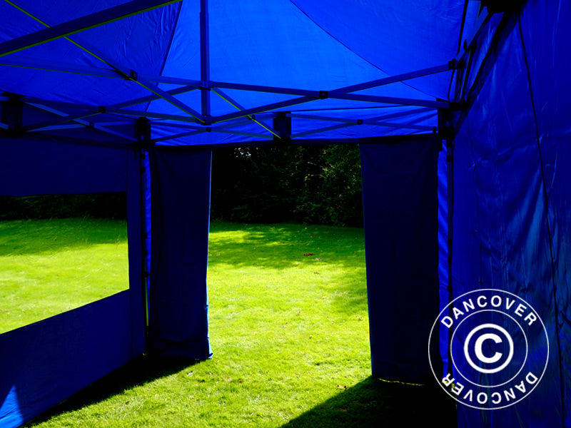 Pop up gazebo FleXtents PRO 3x4.5 m Blue, incl. 4 sidewalls